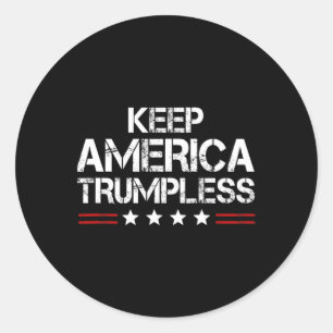 Adesivo América Trumpless - Engraçado Anti Trump Mens &amp