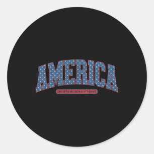 Adesivo América Vintage Retro Patriótico Homens Mulheres