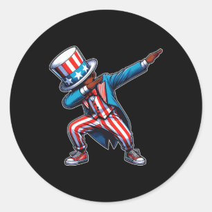 Adesivo American African Dabbing Boy 4 De Julho