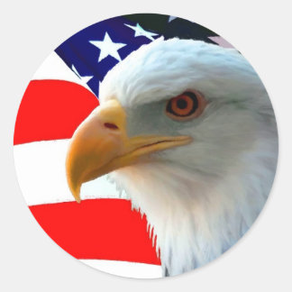 Adesivo American Bald Eagle & U.S Flag