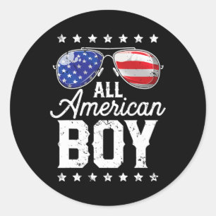 Adesivo American Boy 4 De Julho Eua Sungles Family Matchi