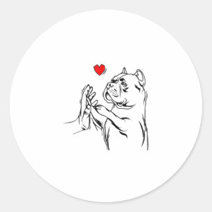 Adesivo American Bully ama Cachorro Pitbull Bonito Mãe Gir