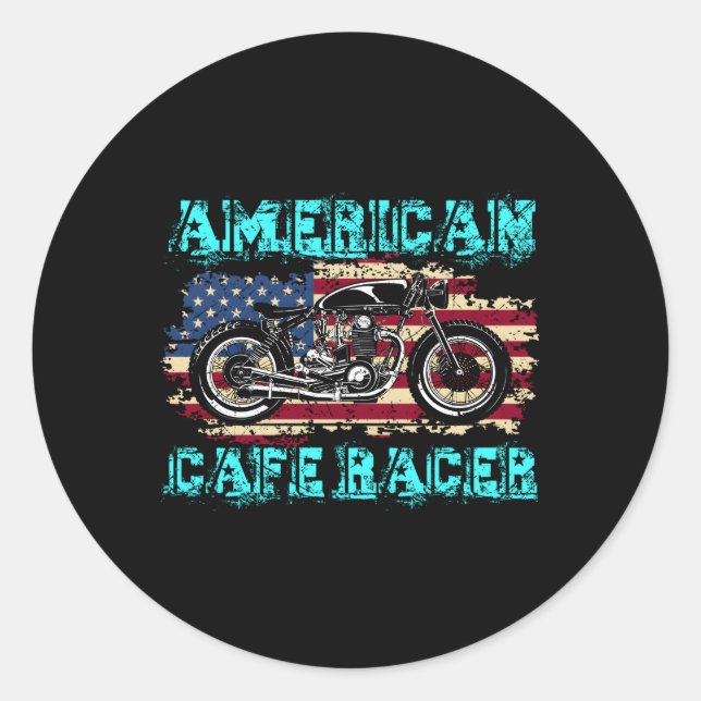 Adesivo American Cafe Racer Biker (Frente)