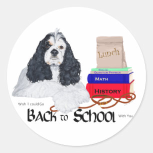 Adesivo American Cocker Spaniel Volta às Aulas