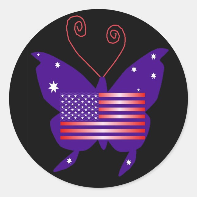 Adesivo American Diva Butterfly (Frente)