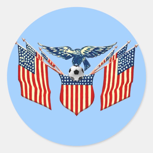 Adesivo American Eagle Vintage, emblema do futebol america (Frente)