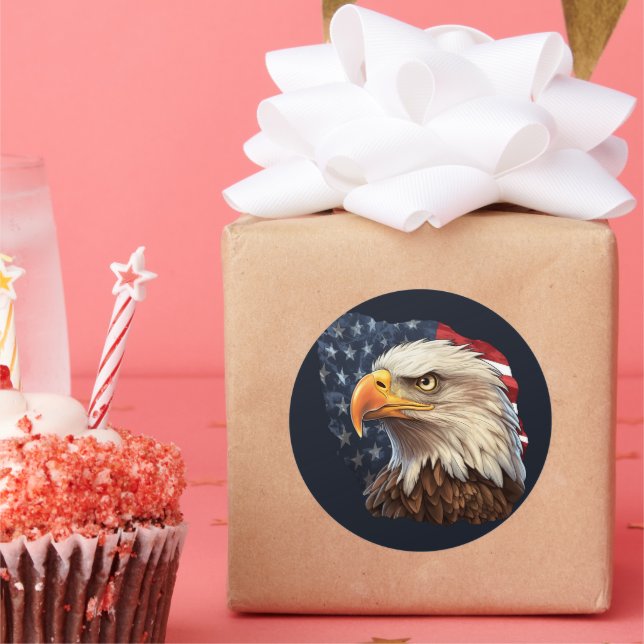 Adesivo American Flag Bald Eagle (Festa)