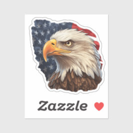 Adesivo American Flag Bald Eagle