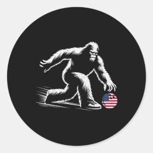 Adesivo American Flag Bigfoot Boliche Bowler
