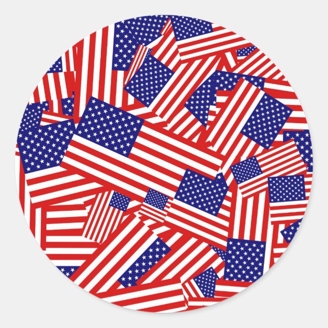 Adesivo American Flag Collage (Frente)