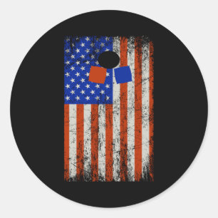 Adesivo American Flag Cornhole Bean Bag Tosse ao Exterior