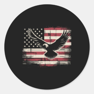 Adesivo American Flag Eagle 4 De Julho