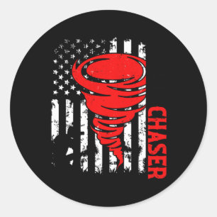 Adesivo American Flag Estados Unidos Tornado Storm Chaser