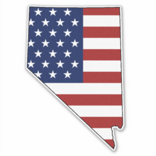 Adesivo American Flag Nevada