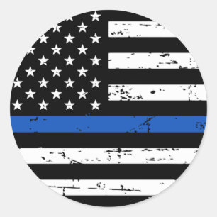 Adesivo American Flag Thin Blue Line