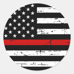 Adesivo American Flag Thin Red Line
