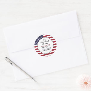 Adesivo American Flag Wedding