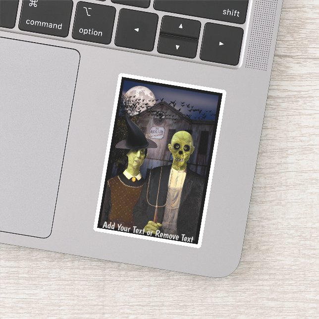 Adesivo American Gothic Halloween Haunted House (Detalhe)