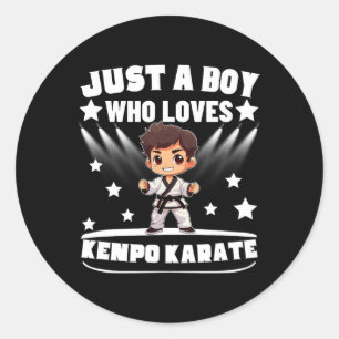 Adesivo American Kenpo, apenas um garoto que ama Kenpo Kar