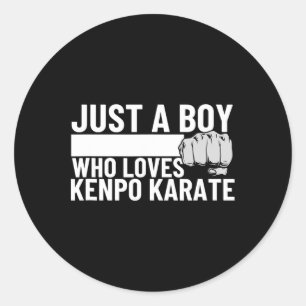 Adesivo American Kenpo Apenas Um Menino Que Ama Kenpo Kara