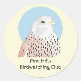 Adesivo American Kestrel Watercolor Birdwatch Club