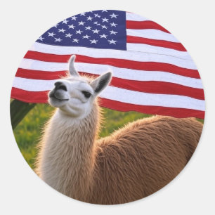 Adesivo American Llama Sticker