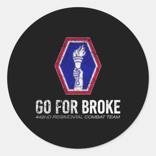 Adesivo American Marauder 442ª Equipe de Combate Regital (Frente)