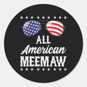 Adesivo American Meemaw 4° Dia da Independência Patri