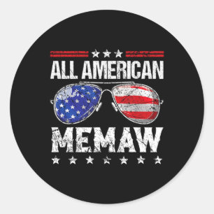 Adesivo American Memaw 4 De Julho Familiar Correspondendo