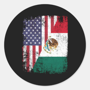 Adesivo American Mexicano Roots Half American Usa México F