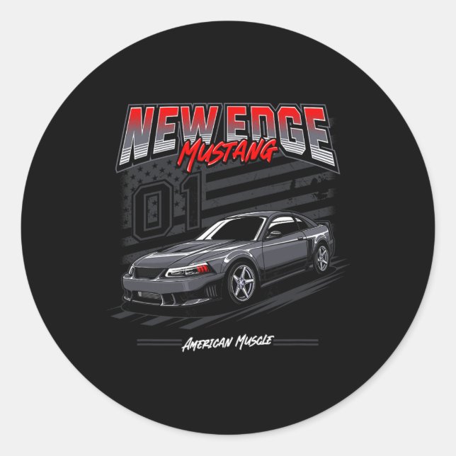 Adesivo American Muscle Car New Edge Coupe 4.6  (Frente)