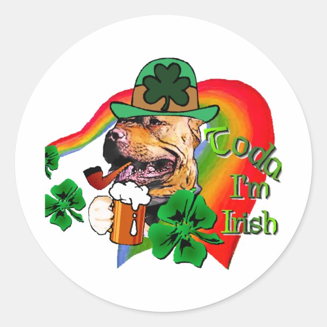 Adesivo American Pit Bull Terrier St Patricks (Frente)