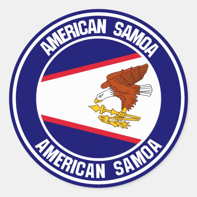Adesivo American Samoa Round Emblem (Frente)