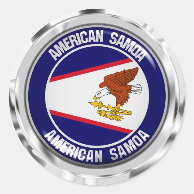 Adesivo American Samoa Round Emblem (Frente)