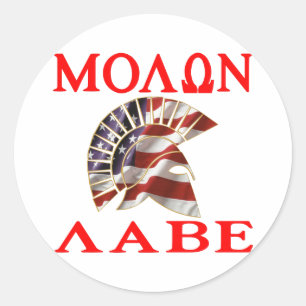 Adesivo American Spartan Molon Labe