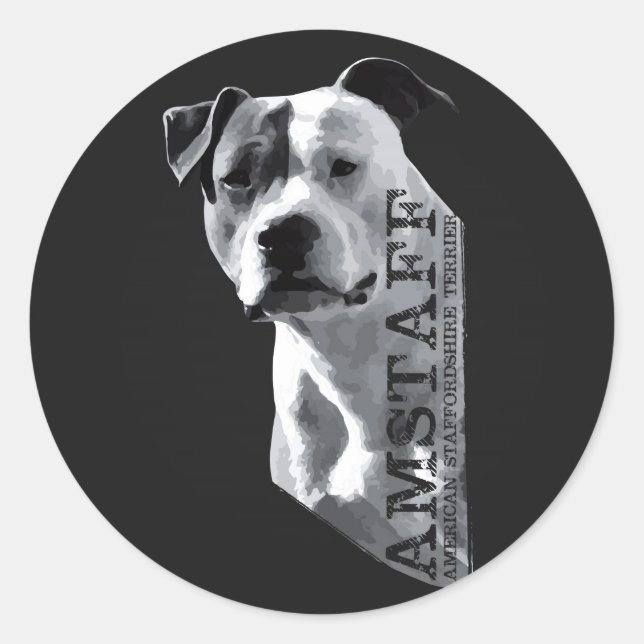 Adesivo American Staffordshire Terrier - Amstaff (Frente)