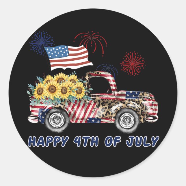 Adesivo American Truck Sunflower Firework American Happy (Frente)