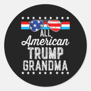 Adesivo American Trump Grandma American Flag Sungs Trump