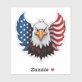Adesivo American USA Eagle Flag
