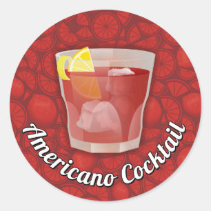 Adesivo Americano Cocktail Classker Round Sticker