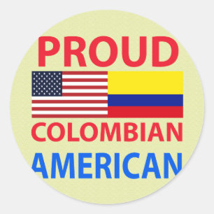 Adesivo Americano colombiano orgulhoso
