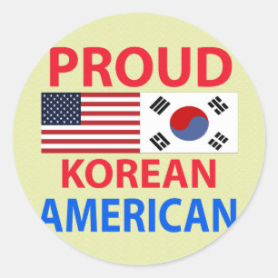 Adesivo Americano coreano orgulhoso