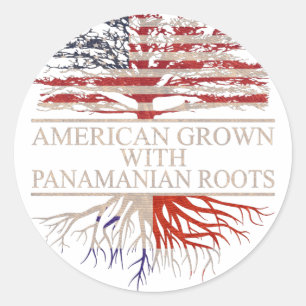 Adesivo Americano crescido com raízes panamenhas