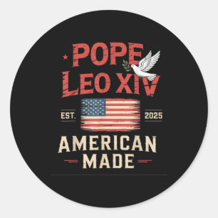 Adesivo Americano fez primeiro Papa Leo Xiv Christian Robe