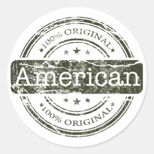 Adesivo Americano original de cem por cento, por Lyserty