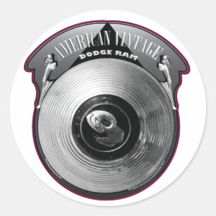 ADESIVO AMERICANO VINTAGE DODGE RAM HUBCAP