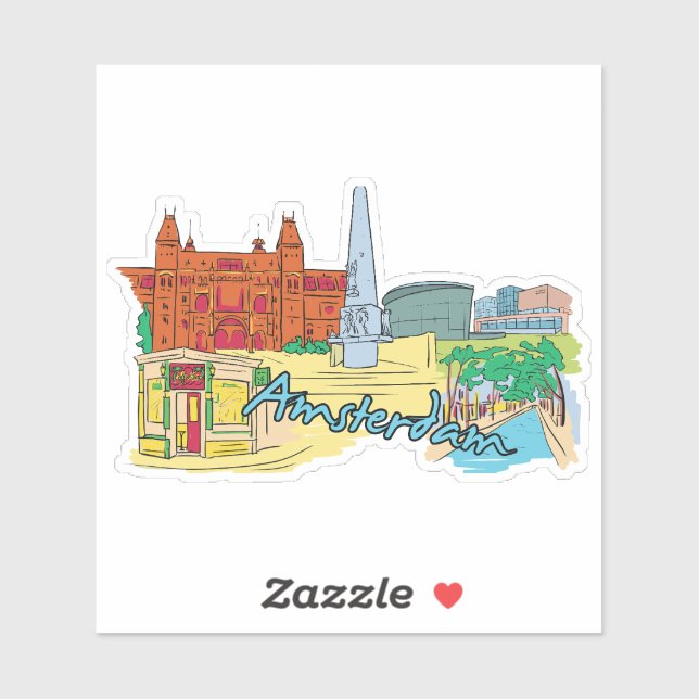 Adesivo Amesterdã (Folha)