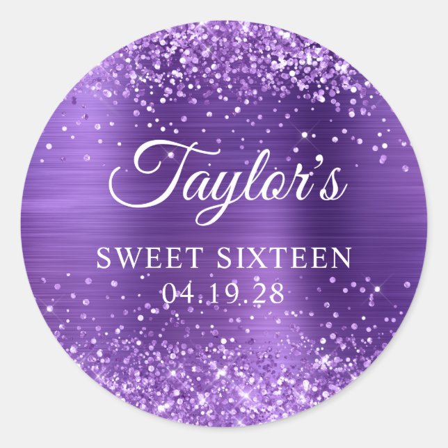 Adesivo Ametist Ametista Folha Roxinha Dezesseis (Frente)