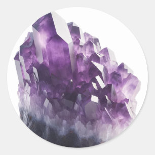 Adesivo Ametista Bruta Roxa Cristal Calmante Metafísico