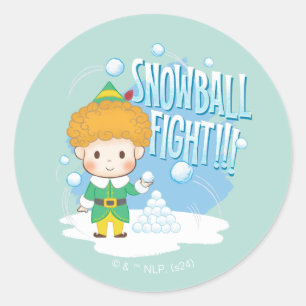 Adesivo Amigo, a Luta do Elf Snowball!